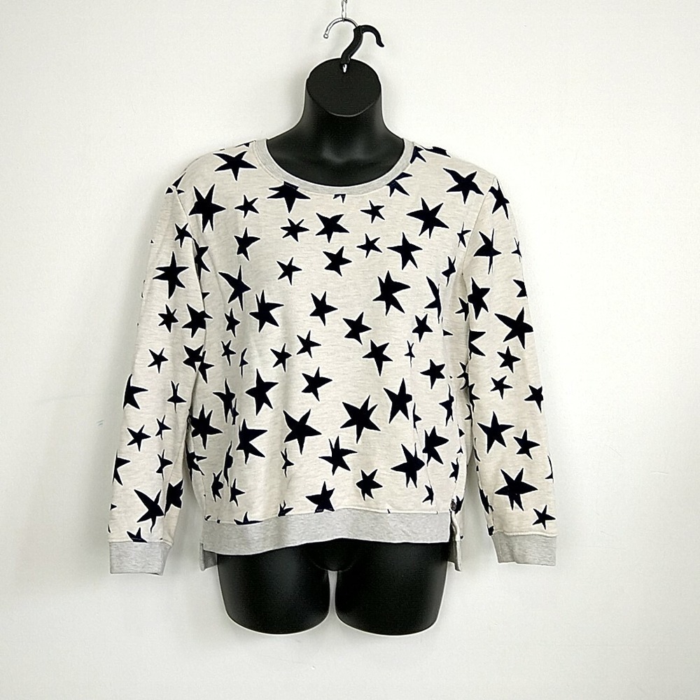Scotch & Soda Star Print Sweatshirt‎ Casual Chic Minimalist French Girl sz 3X